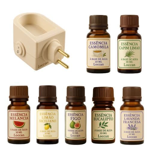 Kit com 7 Essência para Umidificador Difusor Aromatizador de Ambiente 10ml - Pronta Entrega