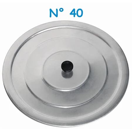 Tampa de Alumínio N°40 C/Pomel