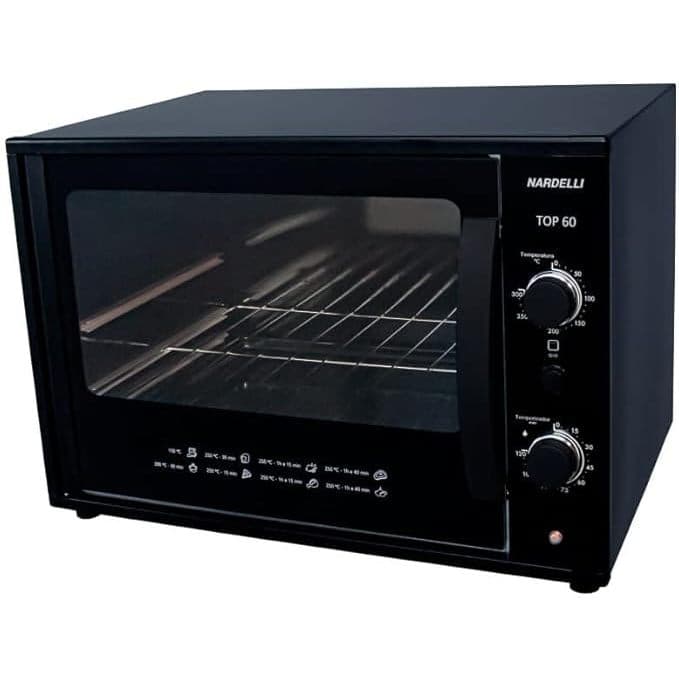 Forno Elétrico De Bancada Nardelli 60litros Top60 Black Cor Preto