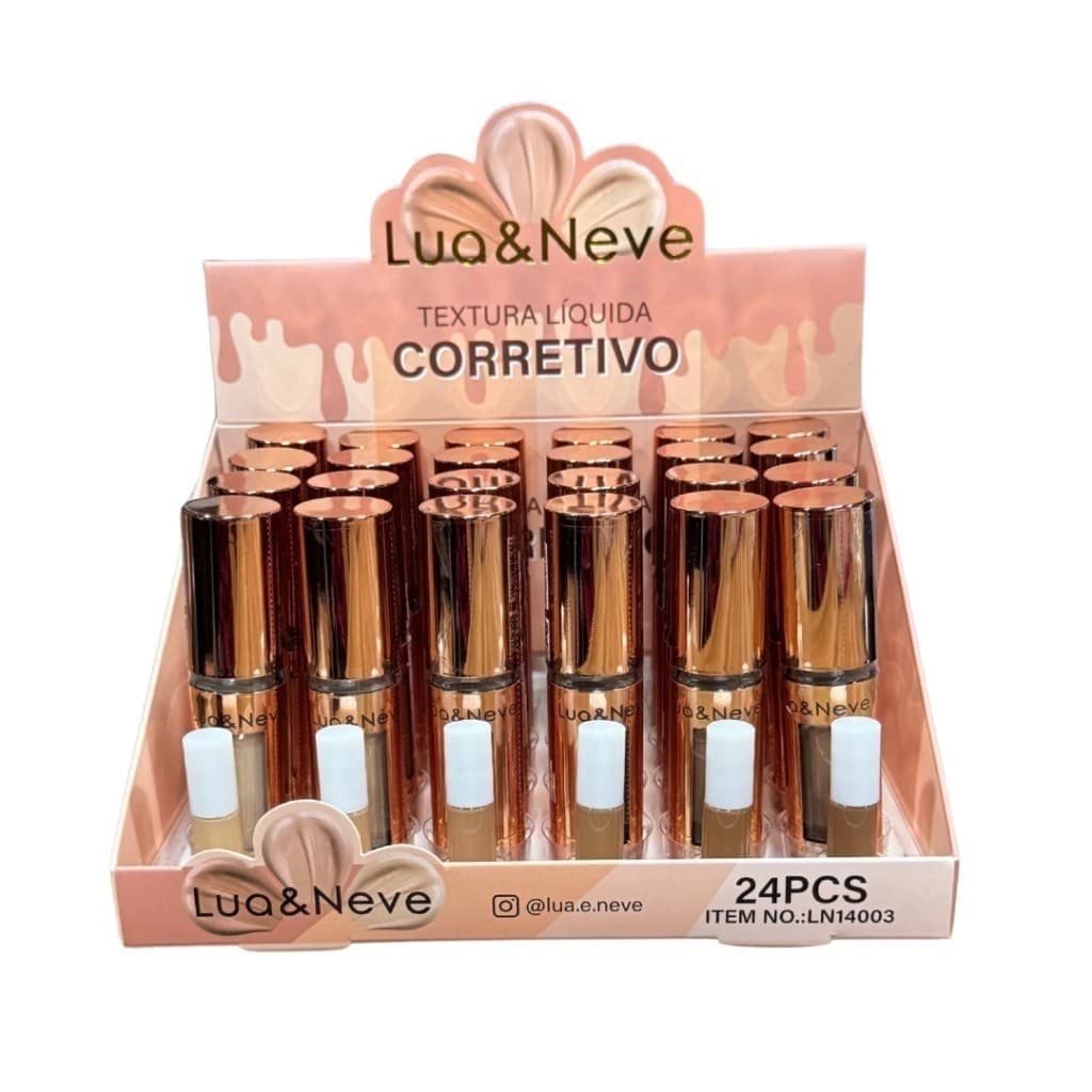 Corretivo Cremoso Lua e Neve | Corretivo Facial Alta Cobertura para Olheiras