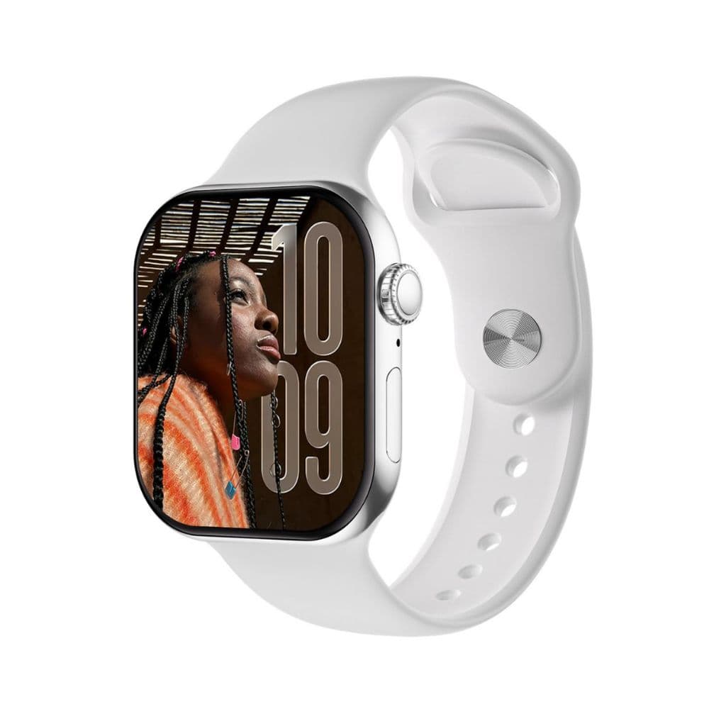 Smartwatch W11 Mini 1.85" IP68 ECG NFC ChatGPT Bluetooth Chamadas Tela IPS HD Branco