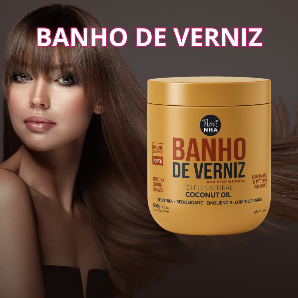 Banho de Verniz 500grs - Tratamento Capilar Profissional