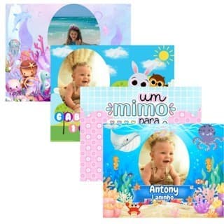 Imã de Geladeira Personalizado Lembrancinha de Aniversário kits - 9x6cm