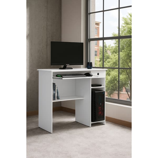 Mesa para computador Gamer Escrivaninha Ema 1 gaveta 1 nicho cores