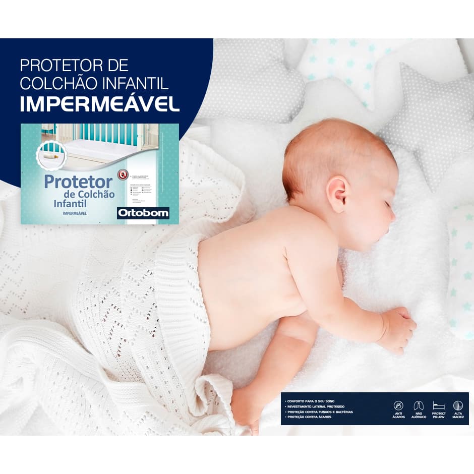 Protetor Impermeável Jacquard Infantil (070 x 130) com elástico