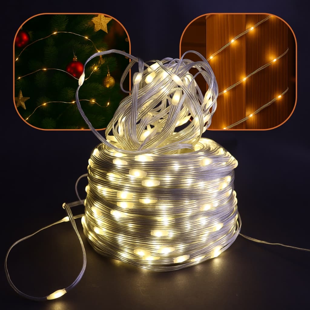 Pisca Pisca De Natal Enfeite Decoração 300 Led - Cordão 30m