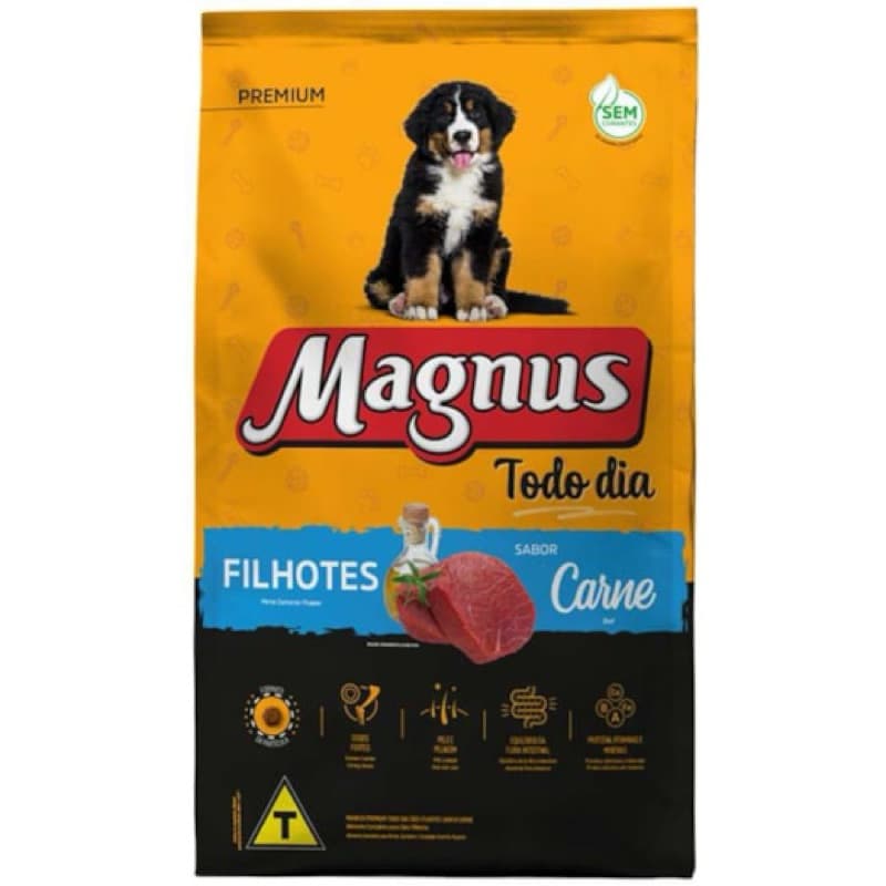 Granel Ração Magnus Todo Dia Carne para Cães Filhotes 1k