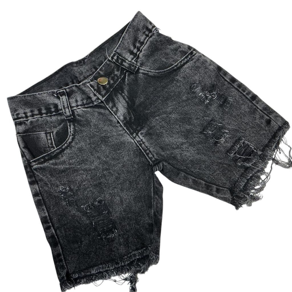 Bermuda Bermudinha Shorts Jeans Infantil Juvenil Menino 02 ao 16