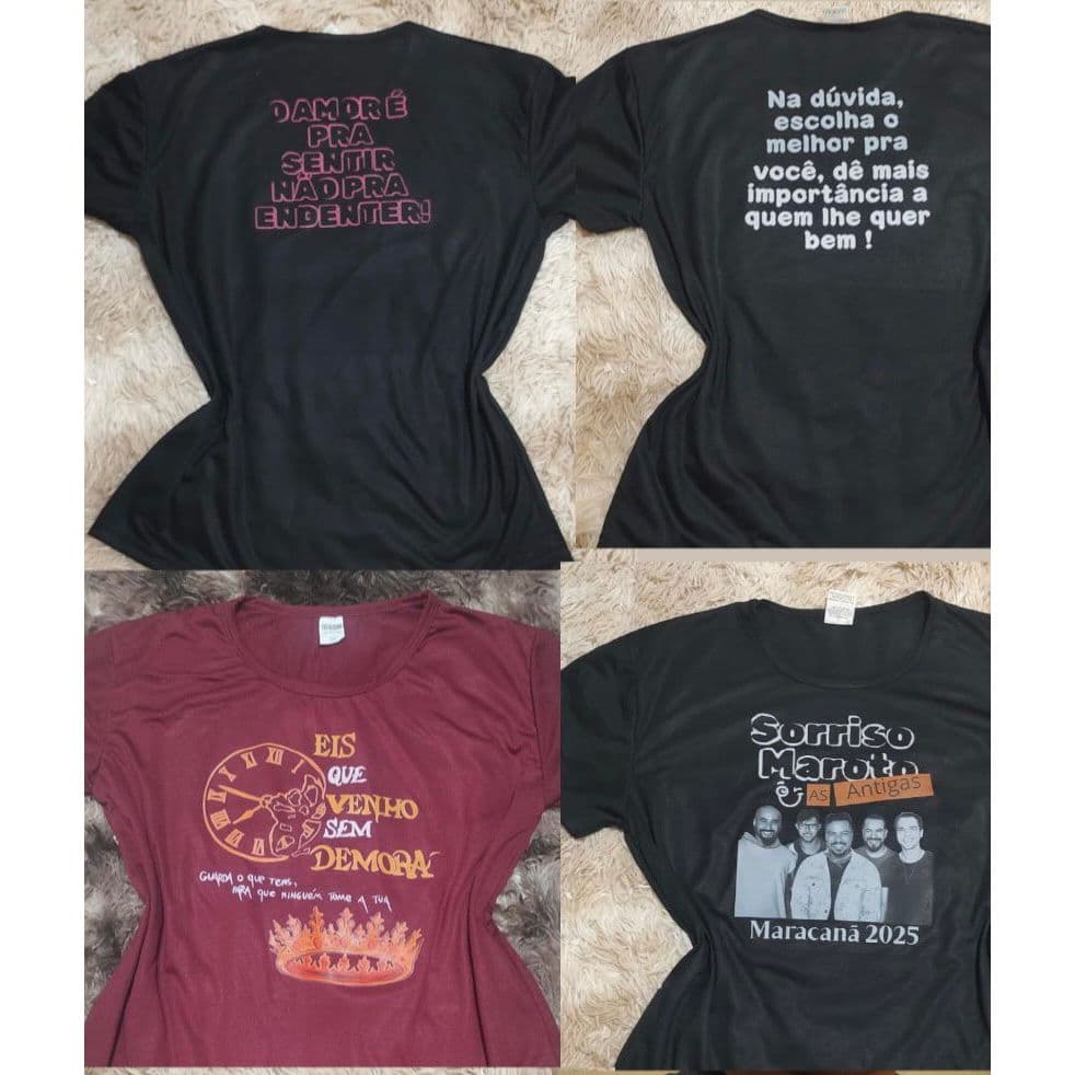 Camiseta Unissex Personalizada Verzzolo Sublimatica/ DTF 100% Poliéster  (Combinar com vendedor)