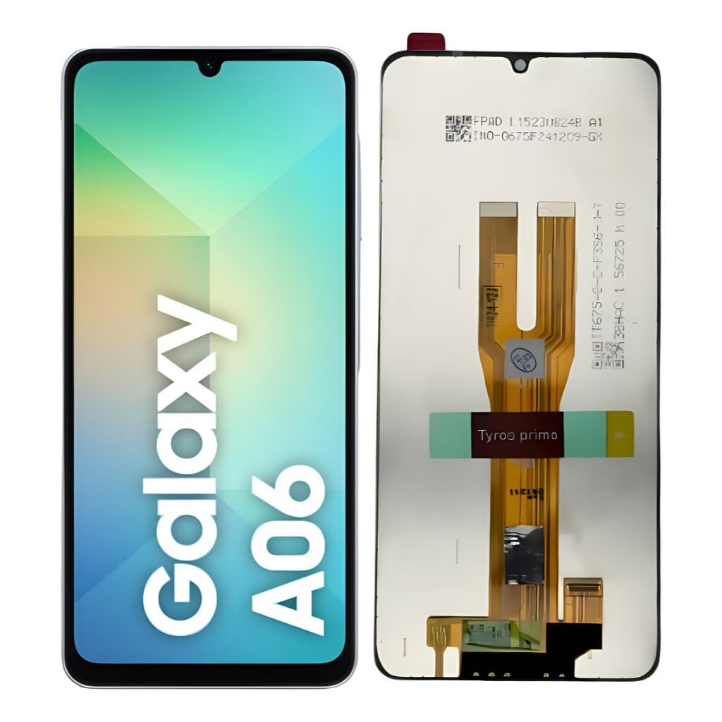 Tela Frontal Display Lcd Touch Compatível Galaxy A06 A065 Preto - Sem Aro