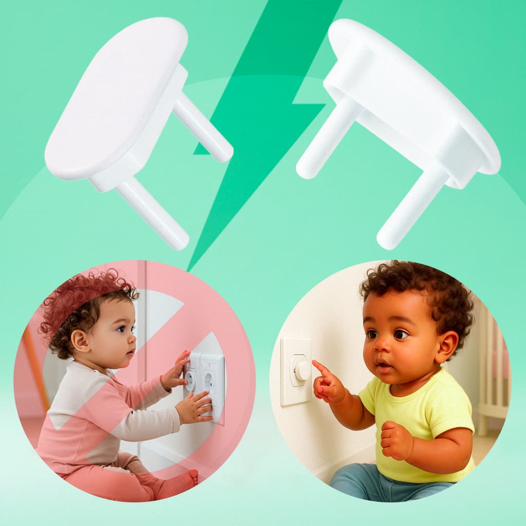 Kit 15 Protetor de Tomada para Bebes Segurança Anti-choque Elétrico
