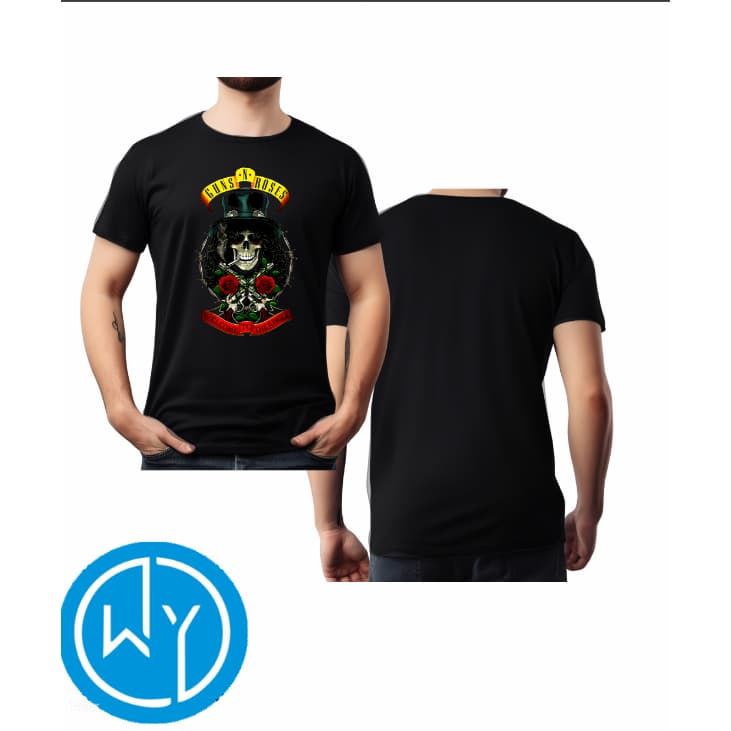 Camiseta Guns N roses banda Rock blusa unissex estampada personalizada camisa Algodão Vintage 100% algodão show
