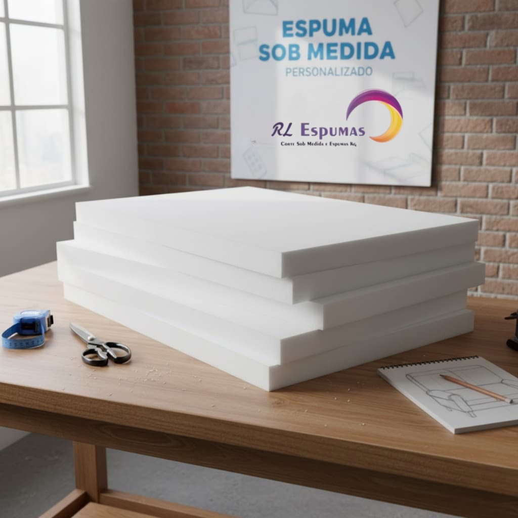 Espuma Sob Medida PERSONALIZADO  – Firme Confortável e Ideal para Travesseiros ou Estofados