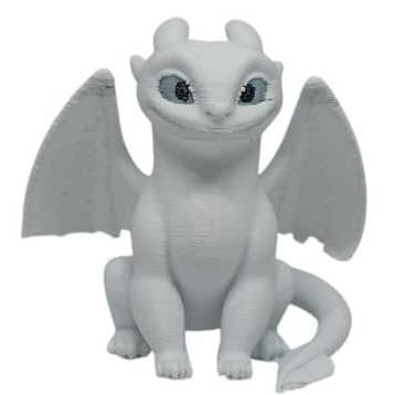 Estatueta Fúria da Luz 3D – Dragão Fantasia Colecionável em Impressão 3D, Presente Geek Nerd Criativo, Envio Rápido