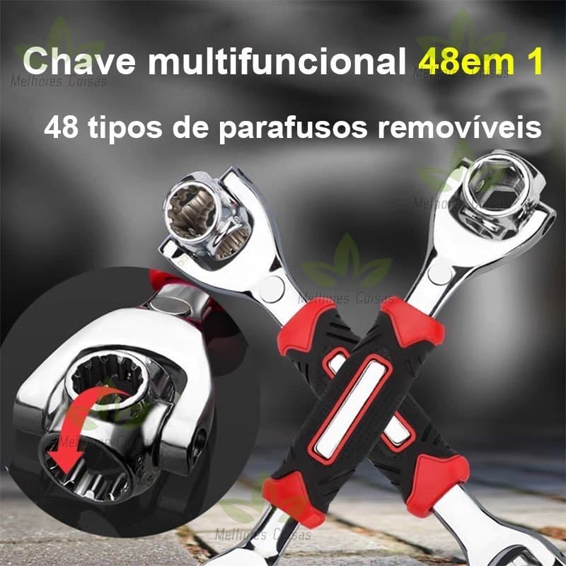 Chave Multifuncional 48 Em 1 360º Jogo ferramentas oquete Universal 48 peças gj-8528