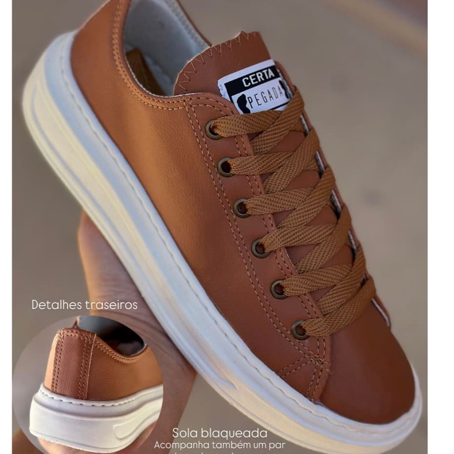 Tenis Feminino e Masculino Casual Masculino Sola Costurada 2 Calçado Unissex lazer Star Pegada Certa