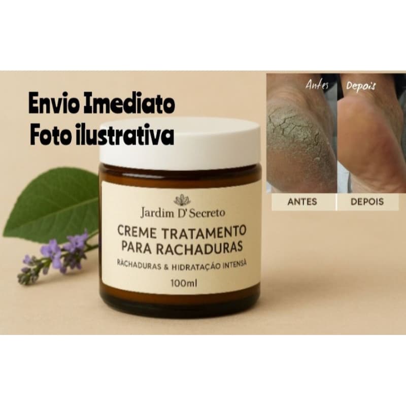 kit 2 Cremes para os pés Tratamento para Rachaduras Jardim D’ Secreto 100ml – Hidratação Profunda e Pés Lisos