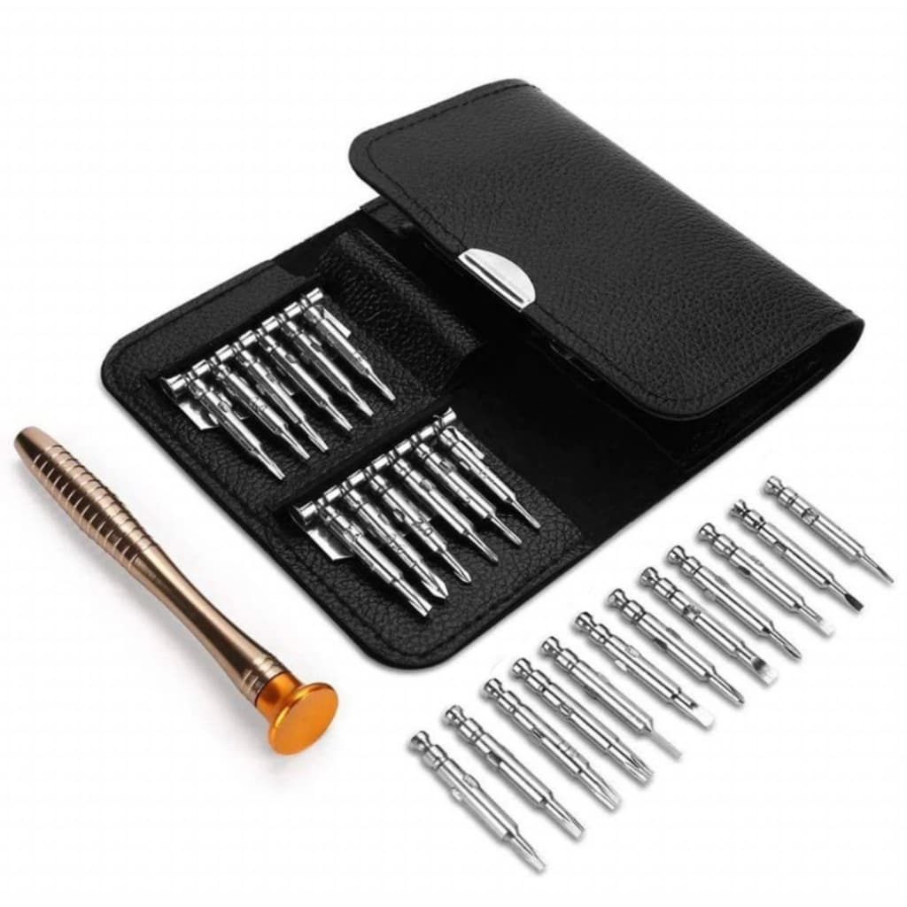Kit 24 Ponteiras Chave De Fenda Reparacao Ferramenta De Precisao Set Portátil Para Oculos Relógio-BR
