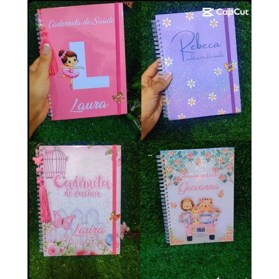 Caderneta de Saude Vacinas  Personalizada/ CRIAMOS A ARTE