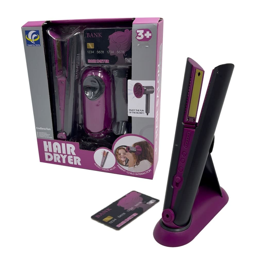 Chapinha Elétrica de Brinquedo Infantil com luz, som e muita imaginação Faz de Conta Salão de Beleza