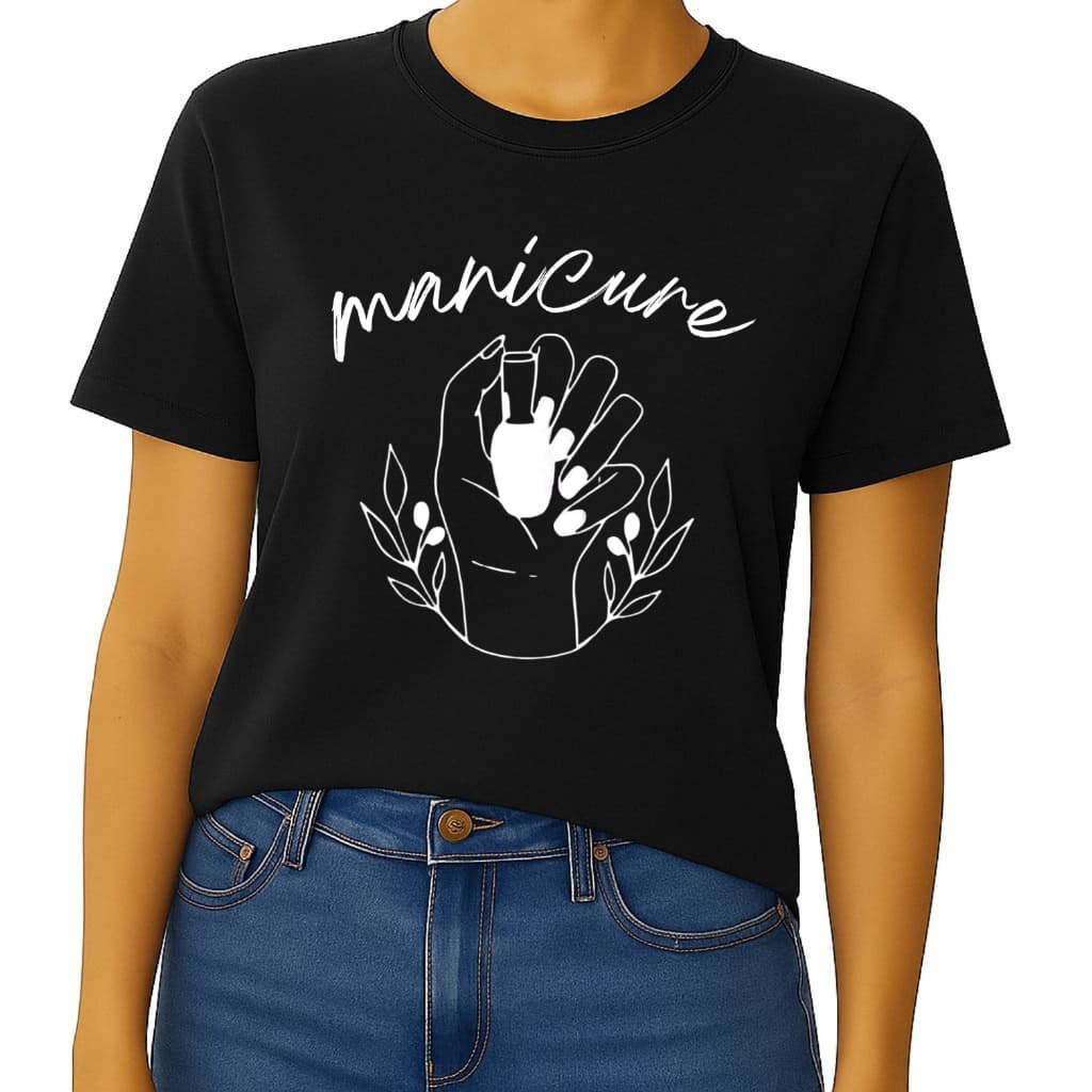 Camisa Profissional Manicure Uniforme Blusa Estampada Salão de Beleza