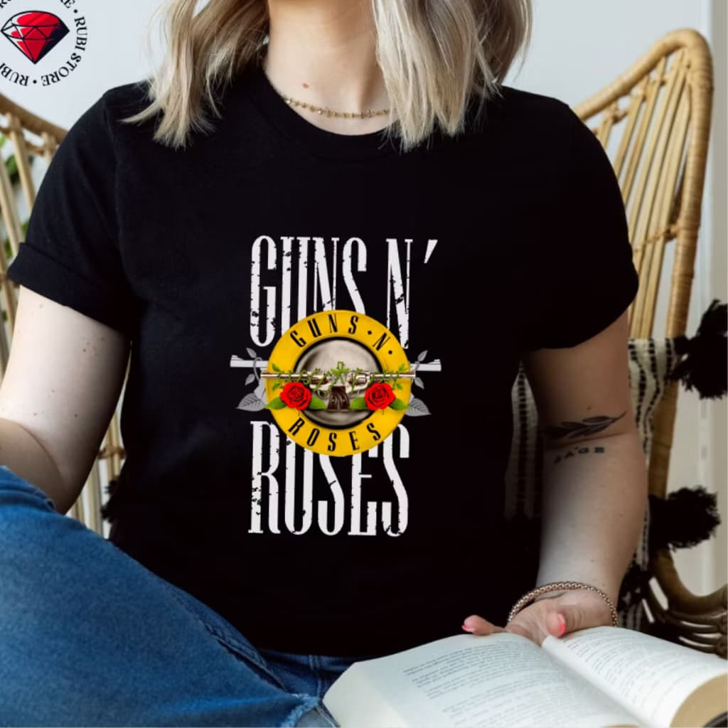 Camiseta Feminina  T- shirt personalizada Guns N` Roses Camisa Adulto Alta Qualidade Lançamento