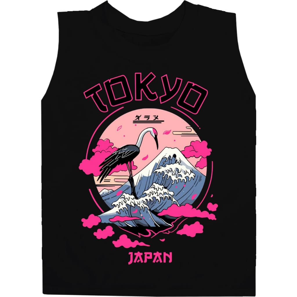 Regata Camisa Masculina Básica Camiseta Qualidade 100% Algodão Estampa Tokyo Tamanho 2 ao GG