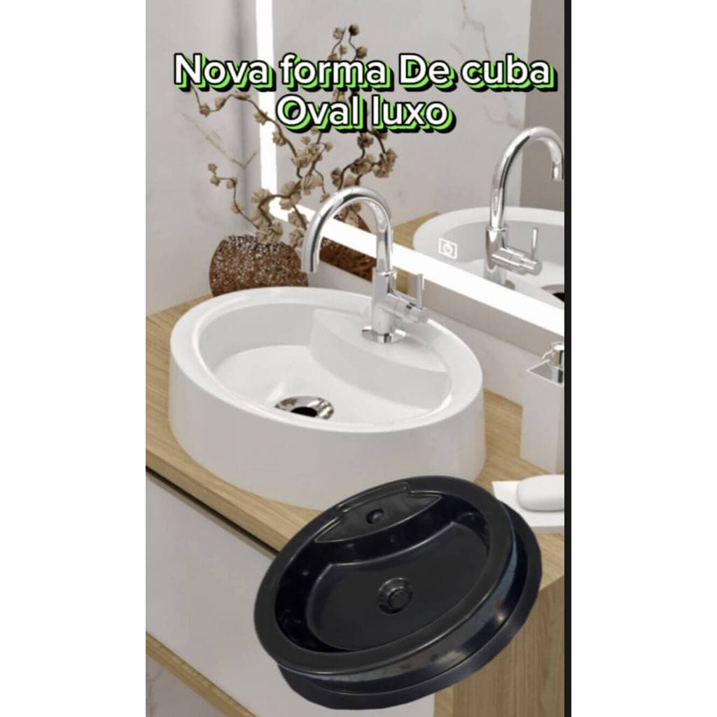 MOLDE 3D CUBA FORMA OVAL DE LUXO