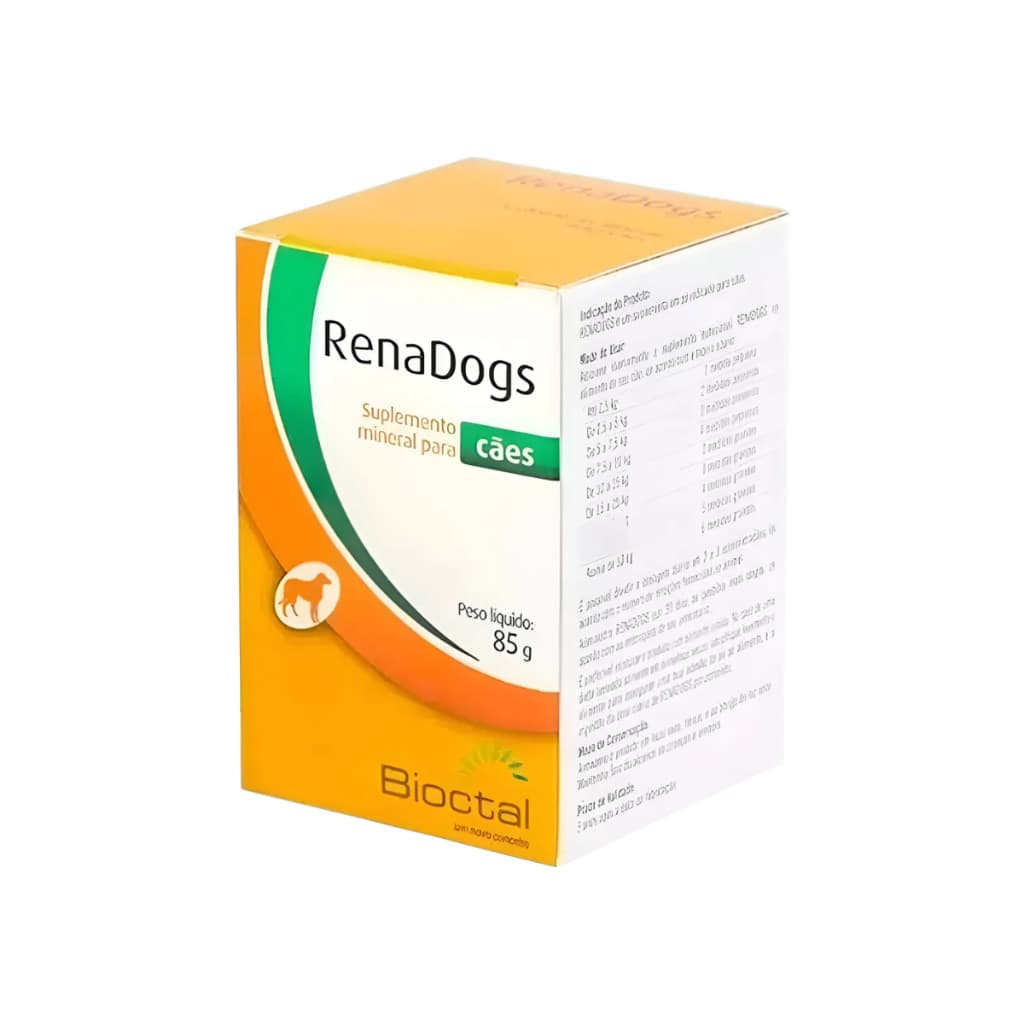 Suplemento Mineral Renadogs 85g Tratamento Renal Para Cães