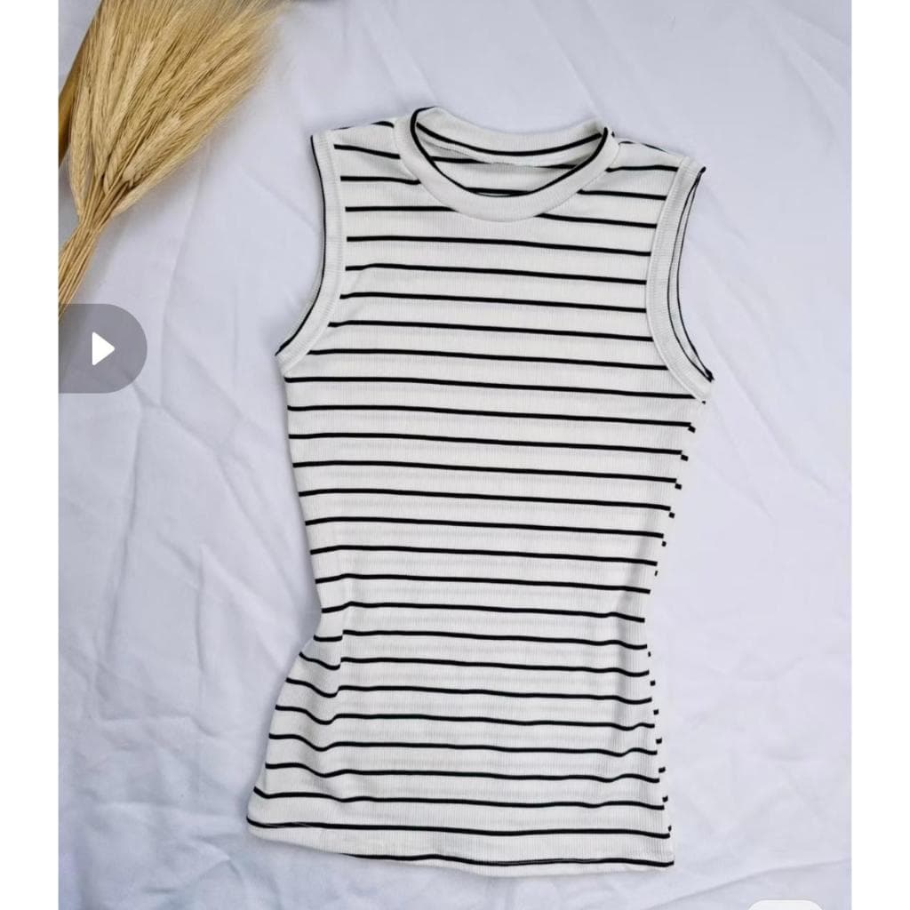 blusa regata listrada ribana