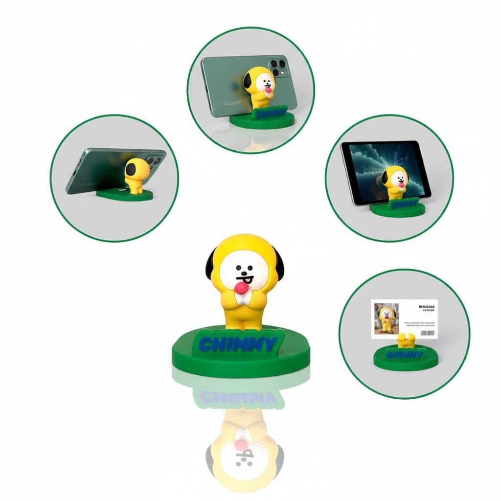 Suporte Celular Telefone Universal Ergonômico Smartphone Chimmy Miniso 3D Personagem Original