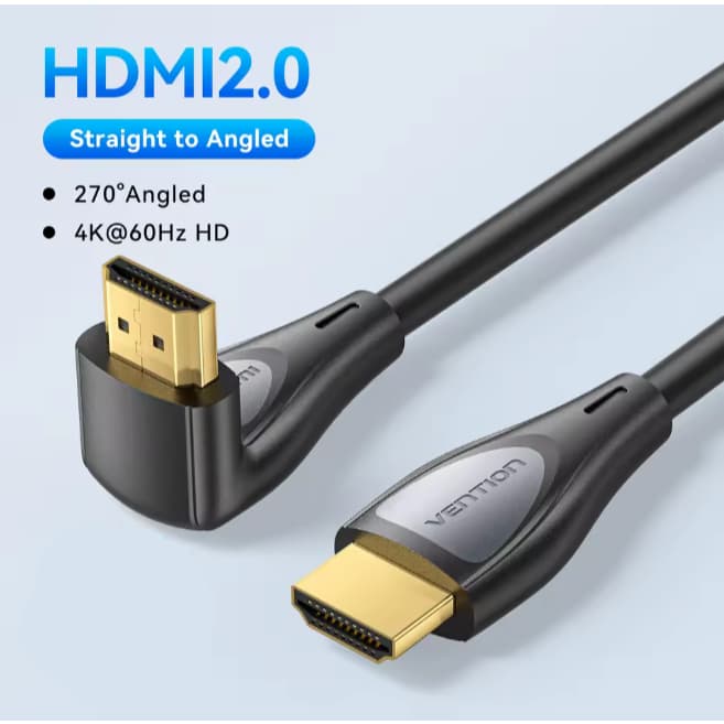 Cabo HDMI 270° Blindado 2.0 4K@60hz  3 Metros - VENTION