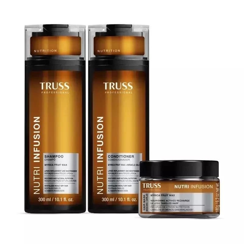 Kit Truss Nutri Infusion: Shampoo + Condicionador 300ml + Máscara 180g