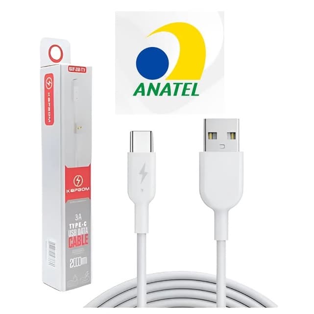 Cabo De Dados Usb Tipo-c 3.0a / 2 Metros Kapbom