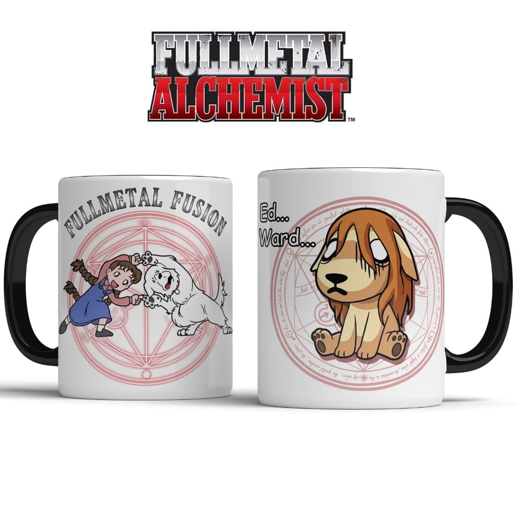 Caneca Fullmetal Alchemist - Meme Nina Tucker Fusão - Caneca de Porcelana Personalizada