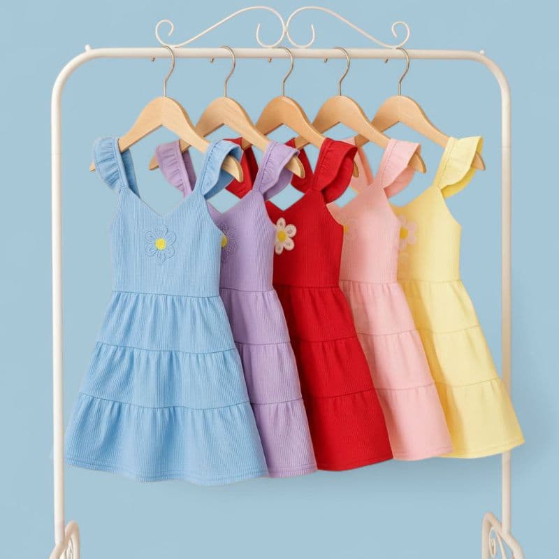 vestido canelado Flô