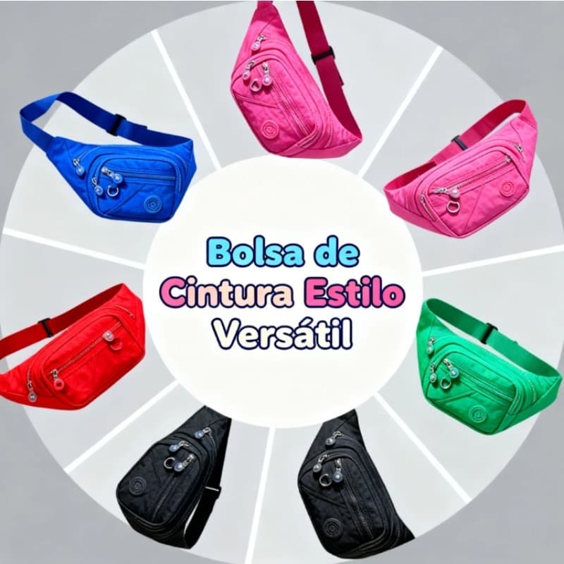 Bag Pochete Shoulde Cintura Peito Transversal Masculina Feminina Alça Ajustável