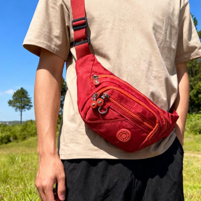 Bag Pochete Shoulde Cintura Peito Transversal Masculina Feminina Alça Ajustável