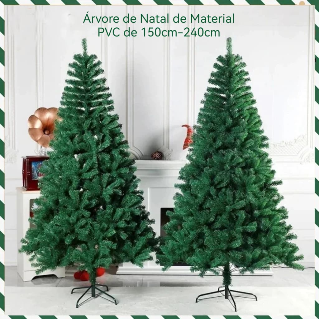 Árvore de Natal 240cm/210cm/180cm/150cm Galhos Super Cheia Grande Luxo Decoração de Natal