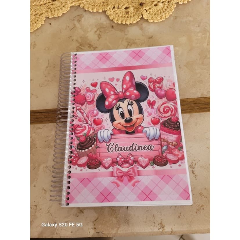 Caderno A5 personalizado qualquer tema 80 paginas com nome