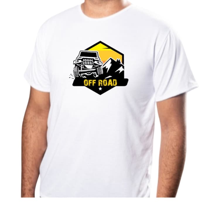 Camiseta Masculina Estampa Jeep OFF ROAD Trilha Camisa 100% Poliéster