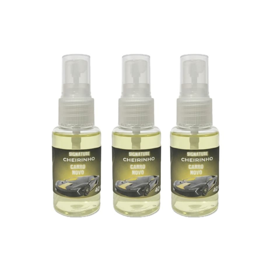 3 Cheirinho CARRO NOVO Spray Automotivo para Carro Aromatizante de Qualidade Concentrado