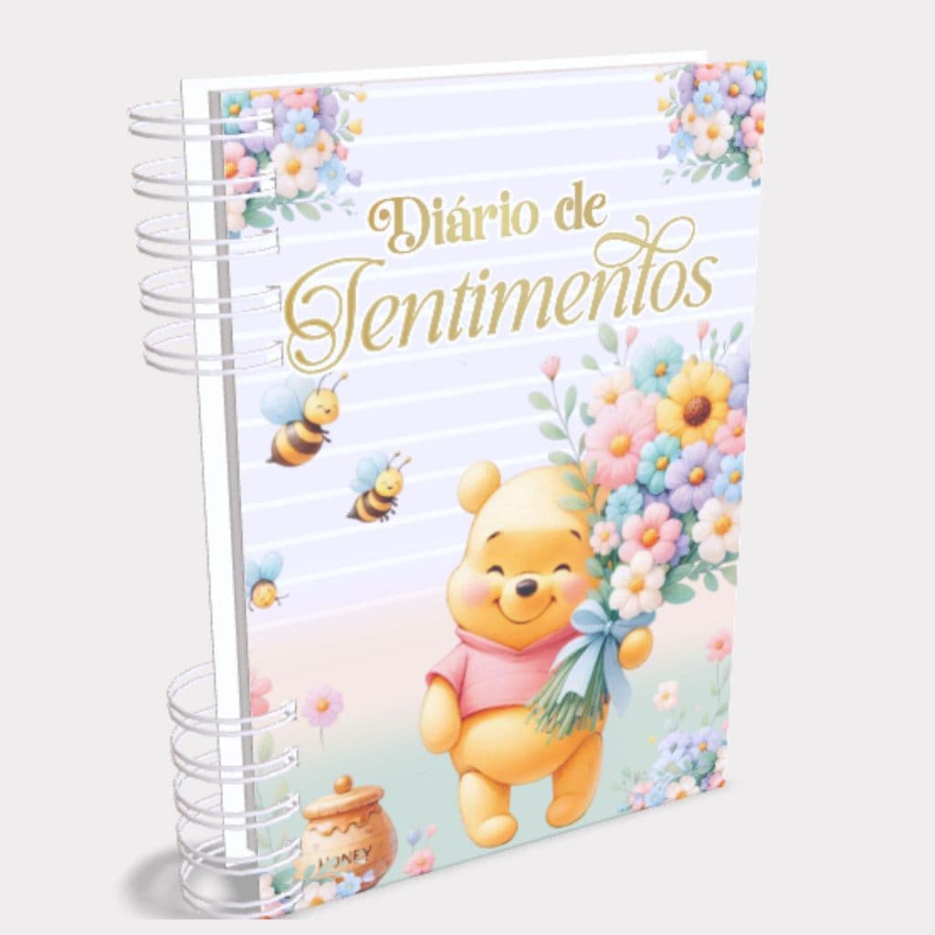 Agenda Diário de Sentimentos Ursinho Infantil /Agenda terapêutica  Caderno terapia 186 Páginas  | Infantil e Adolescente