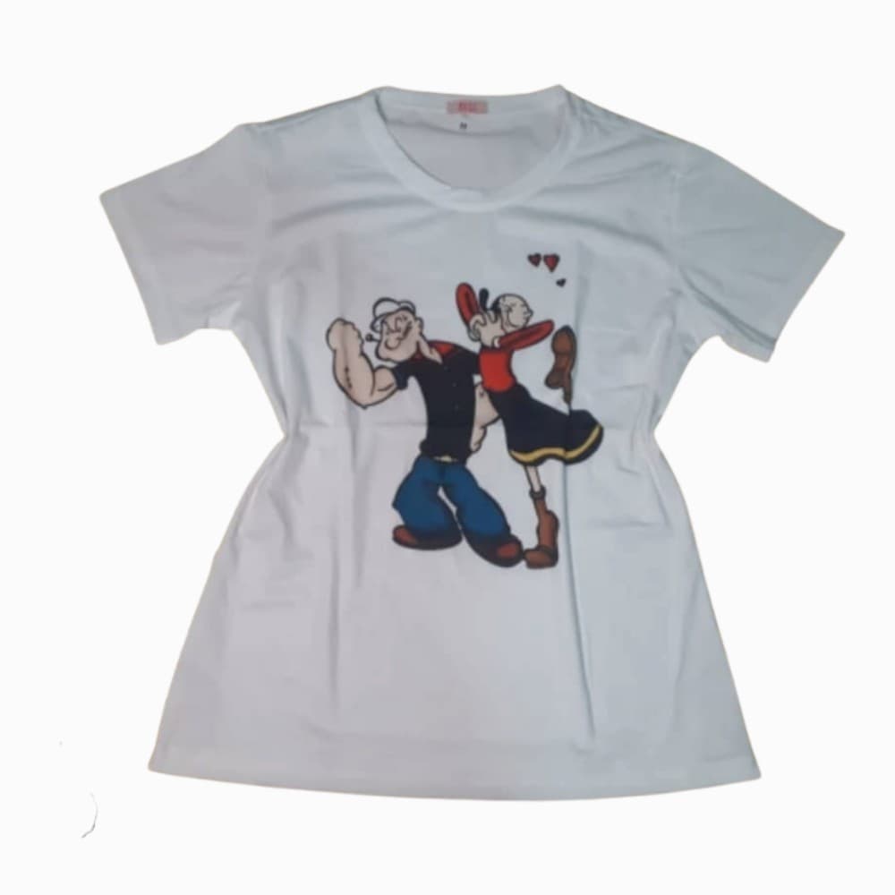 camiseta Olivia Palito e Popeye