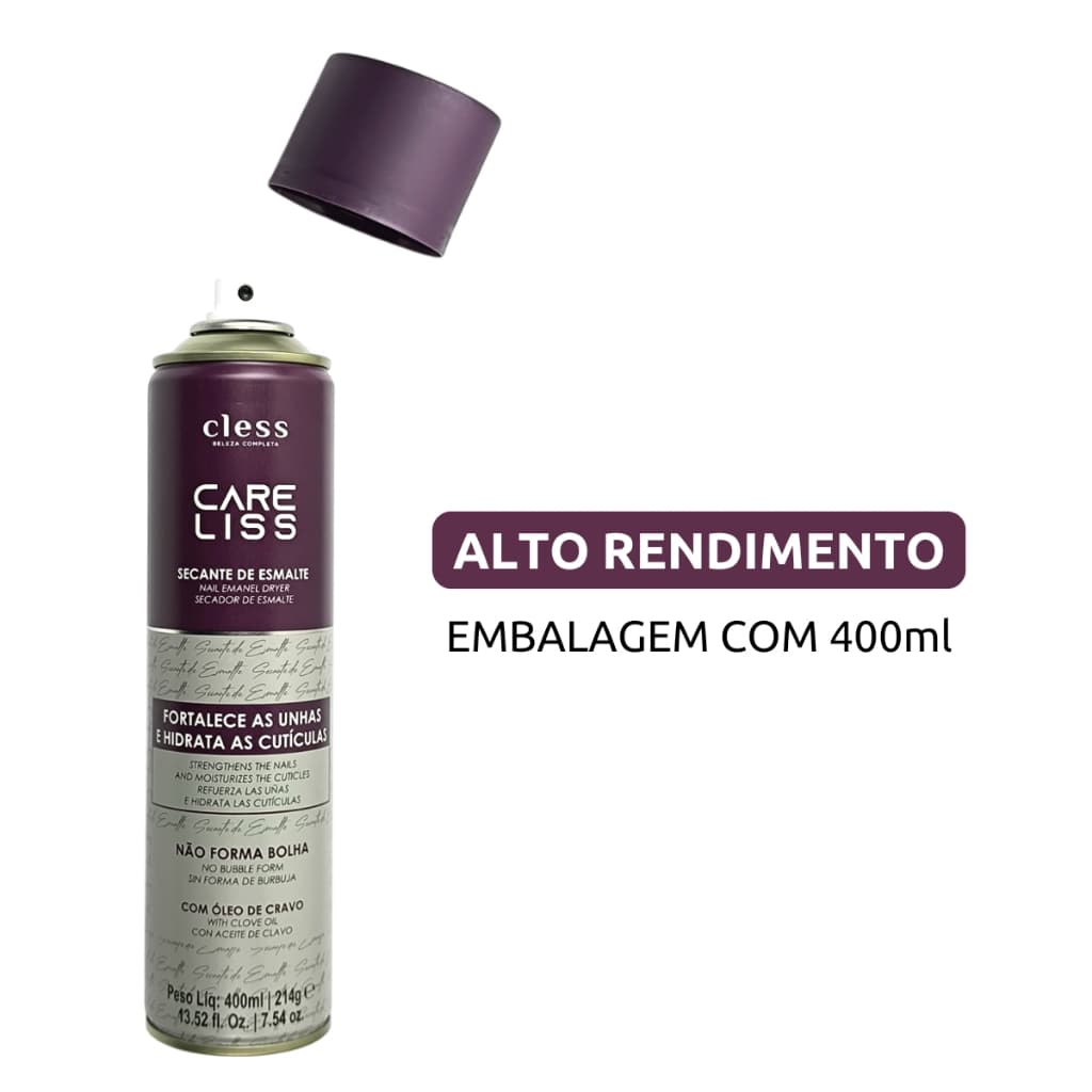 Spray Secante De Esmalte E Fortalecedor De Unhas Care Liss