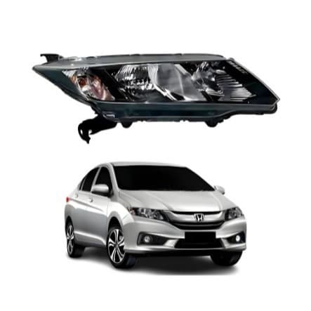Farol Para Honda City 2014 2015 2016 Mascara Negra