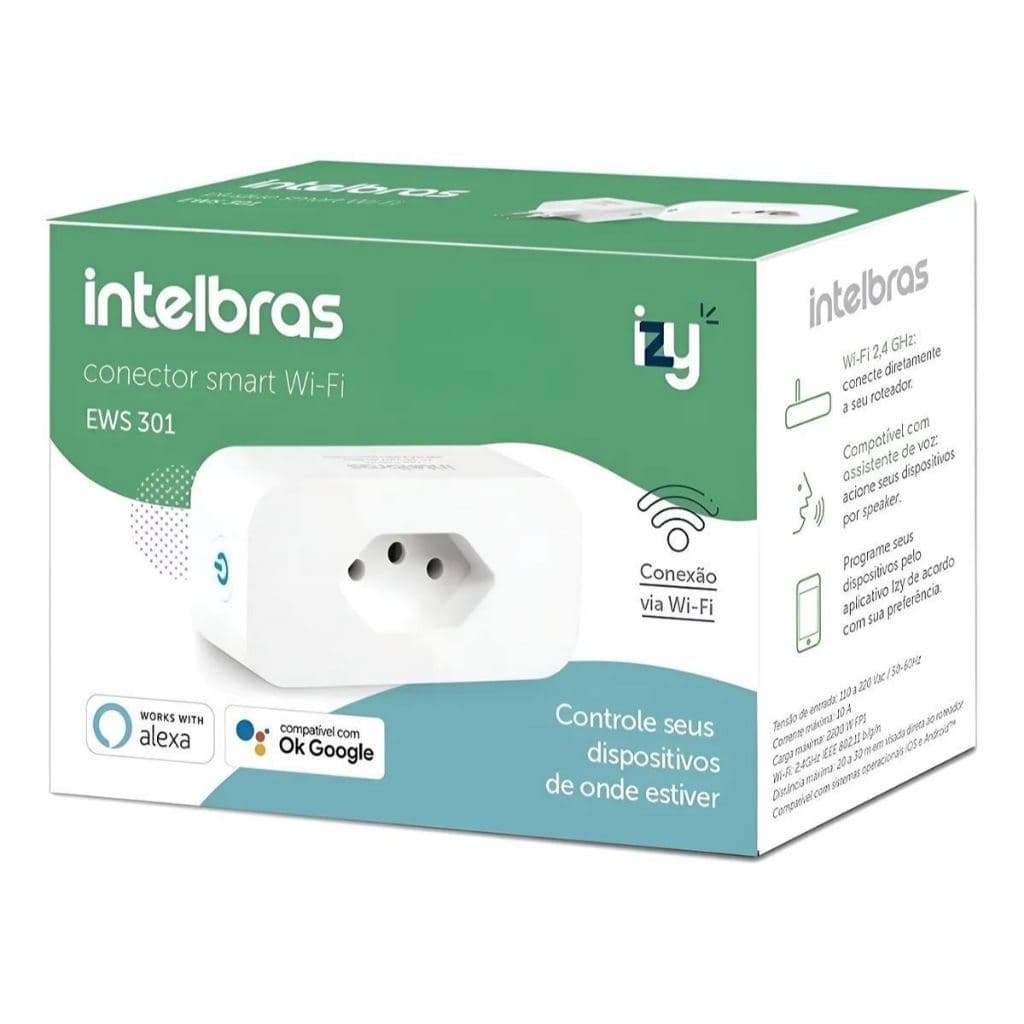 Interruptor Conector Inteligente Wi-fi Intelbras Ews 301