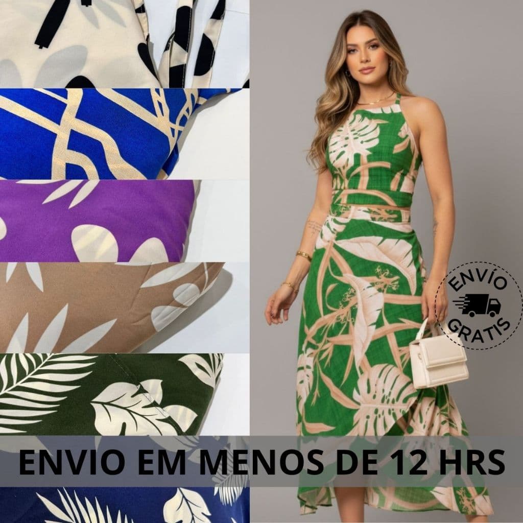 Conjunto Feminino Cropped e Saia Floral estiloso lançamento tendência tecido confortável da moda chi