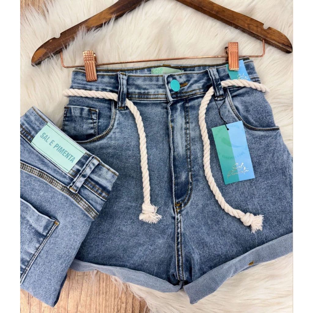 Short Jeans PLUS SIZE Sal e Pimenta, Pimenta Doce Original