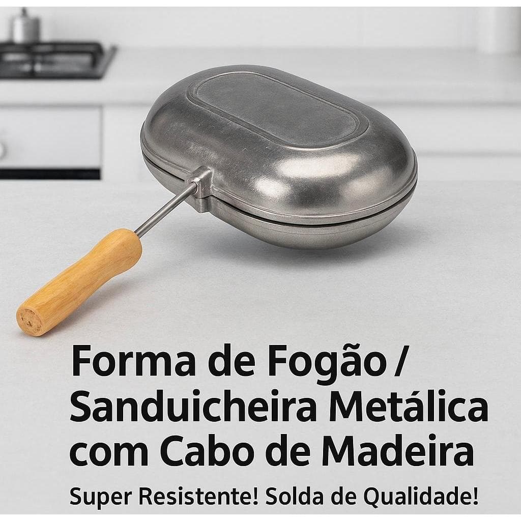 Forma Pao Frances Sanduicheira Rápida De Fogão Misto Quente Alumínio Manual Pão Francês Baurutex